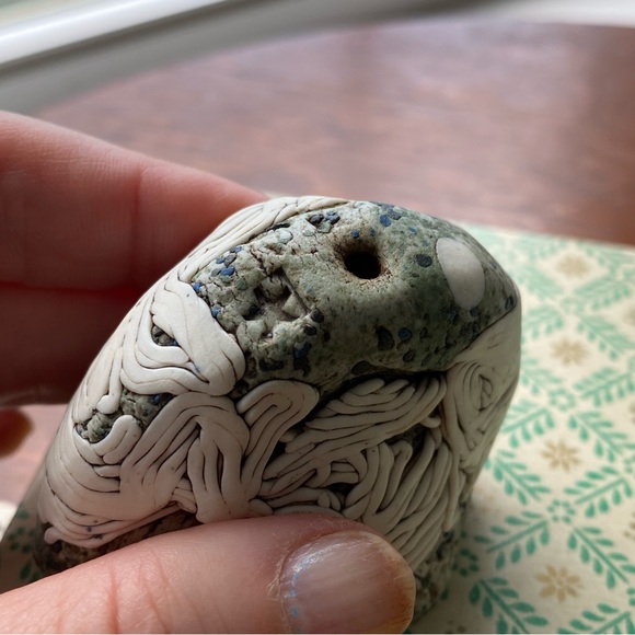 Incense Burners Handcrafted Porcelain Ceramic Art with Faces EUC - Picture 10 of 16